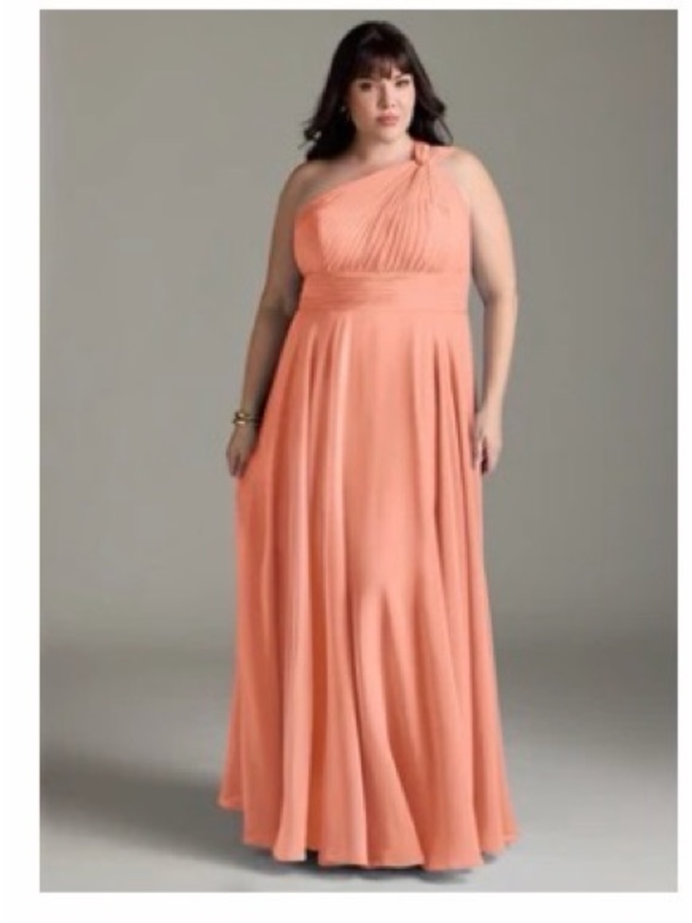 Asazie Charlize one shoulder dress in SUNSET